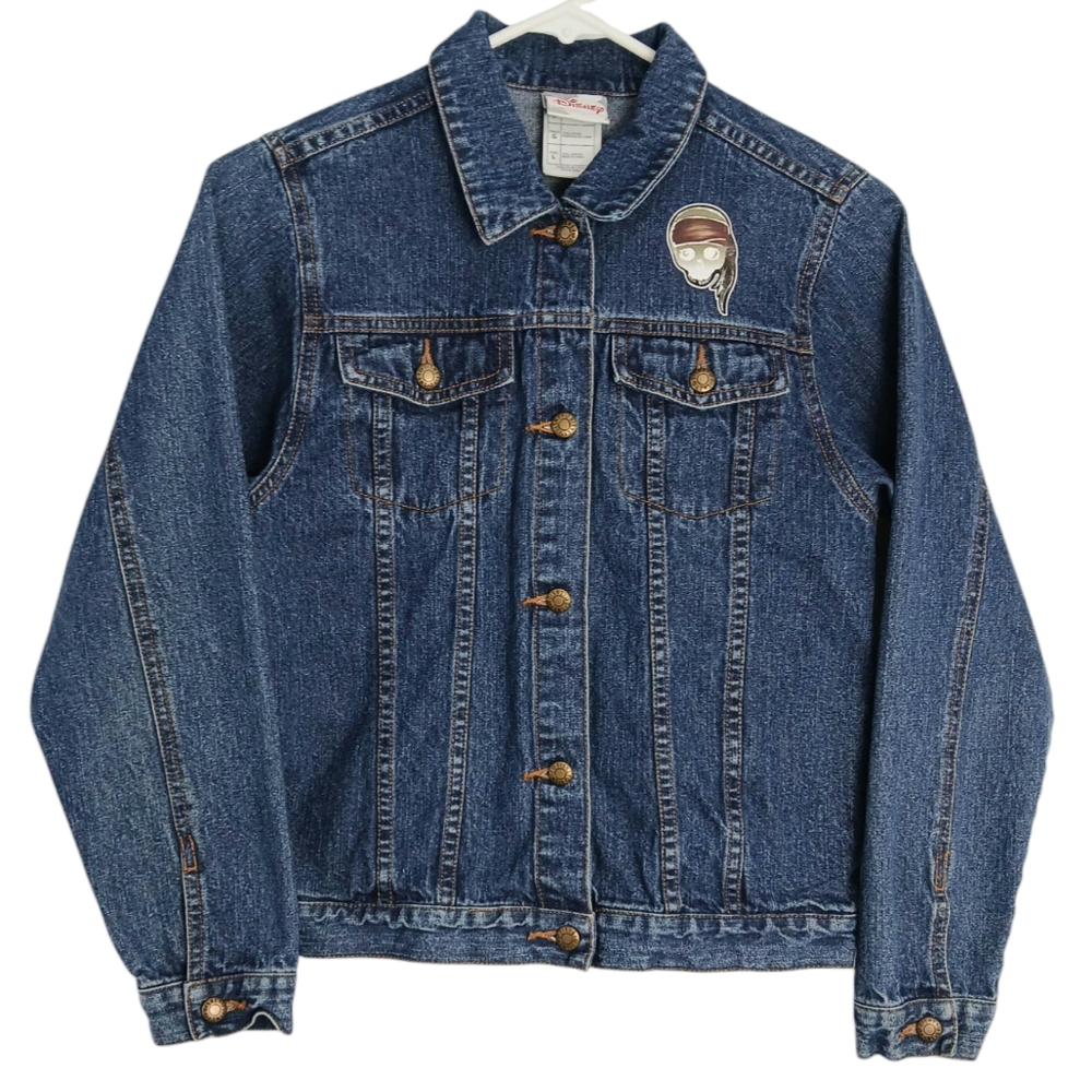 Kids Disney Jacket Large Pirates Of The Caribbean Denim Unisex